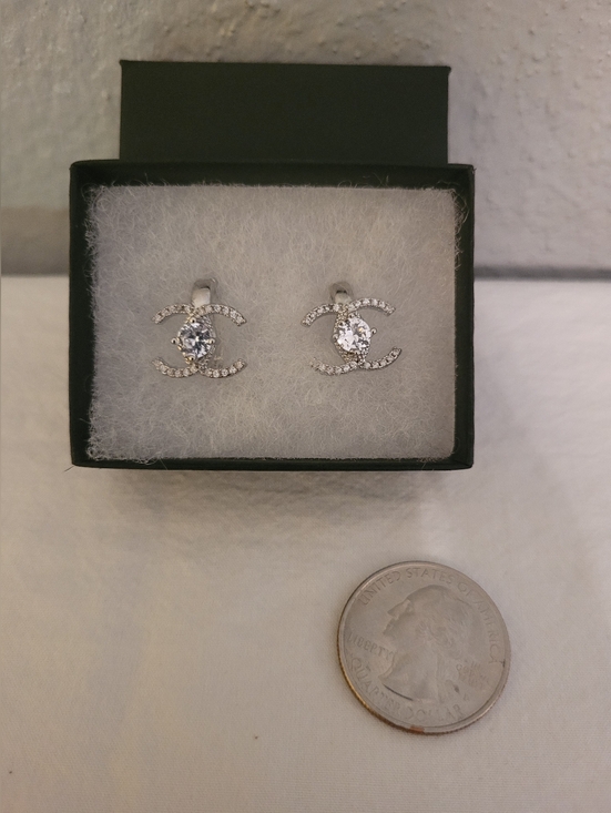 Chanel Style Earrings - Picture 2 of 5